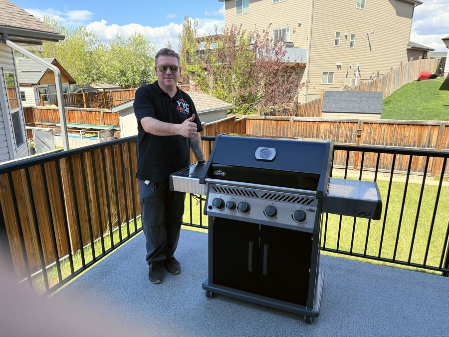 Freshly serviced grill after a seasonal tune-up